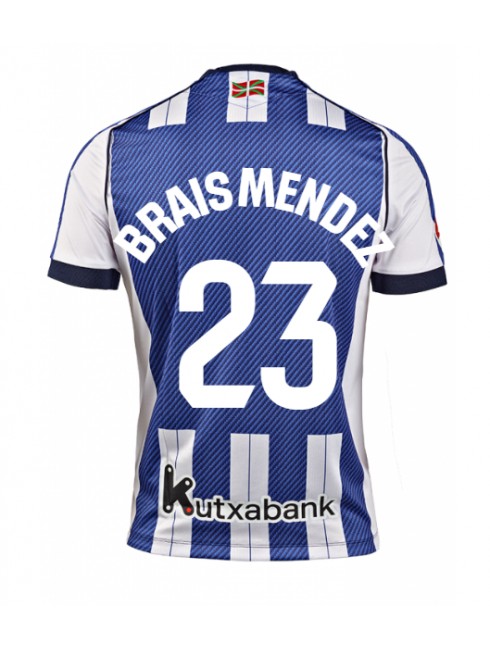 Real Sociedad Brais Mendez #23 Domaci Dres 2025-26 Kratak Rukavima Real Sociedad Brais Mendez #23 Domaci Dres 2025-26 Kratak Rukavima